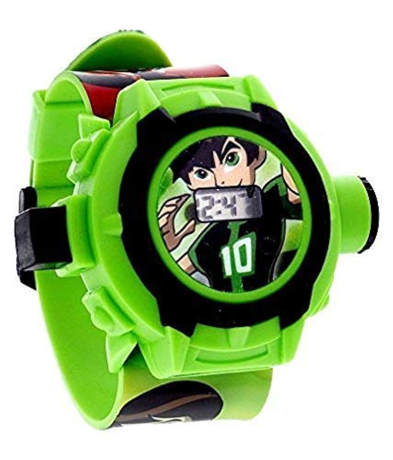 MorningVale Projector Watch Ben 10 Digital Light 24 Images Ben10 Projector Wrist Led Watch for Kids Boys & Girls Diwali Gift Birthday Gift Entertainment Toy Green
