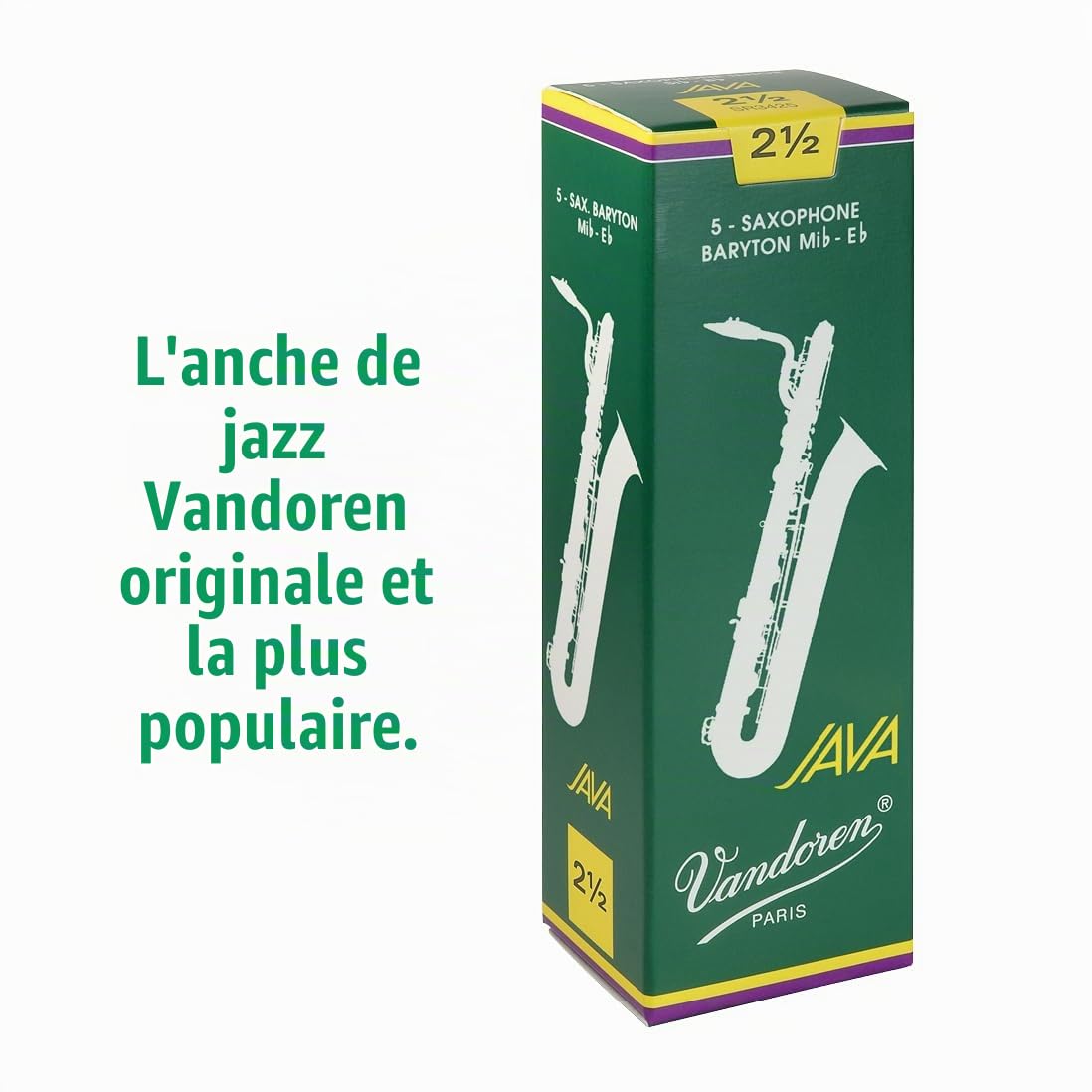 Vandoren, Anche Saxophone baryton Java, 2 1/2