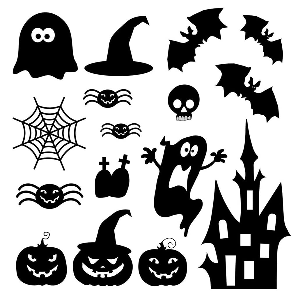 CHBC 16 Pieces Halloween Cutting Dies Set Metal Dies DIY Halloween Theme Die Cuts Scrapbooking Embossing Cards Crafts