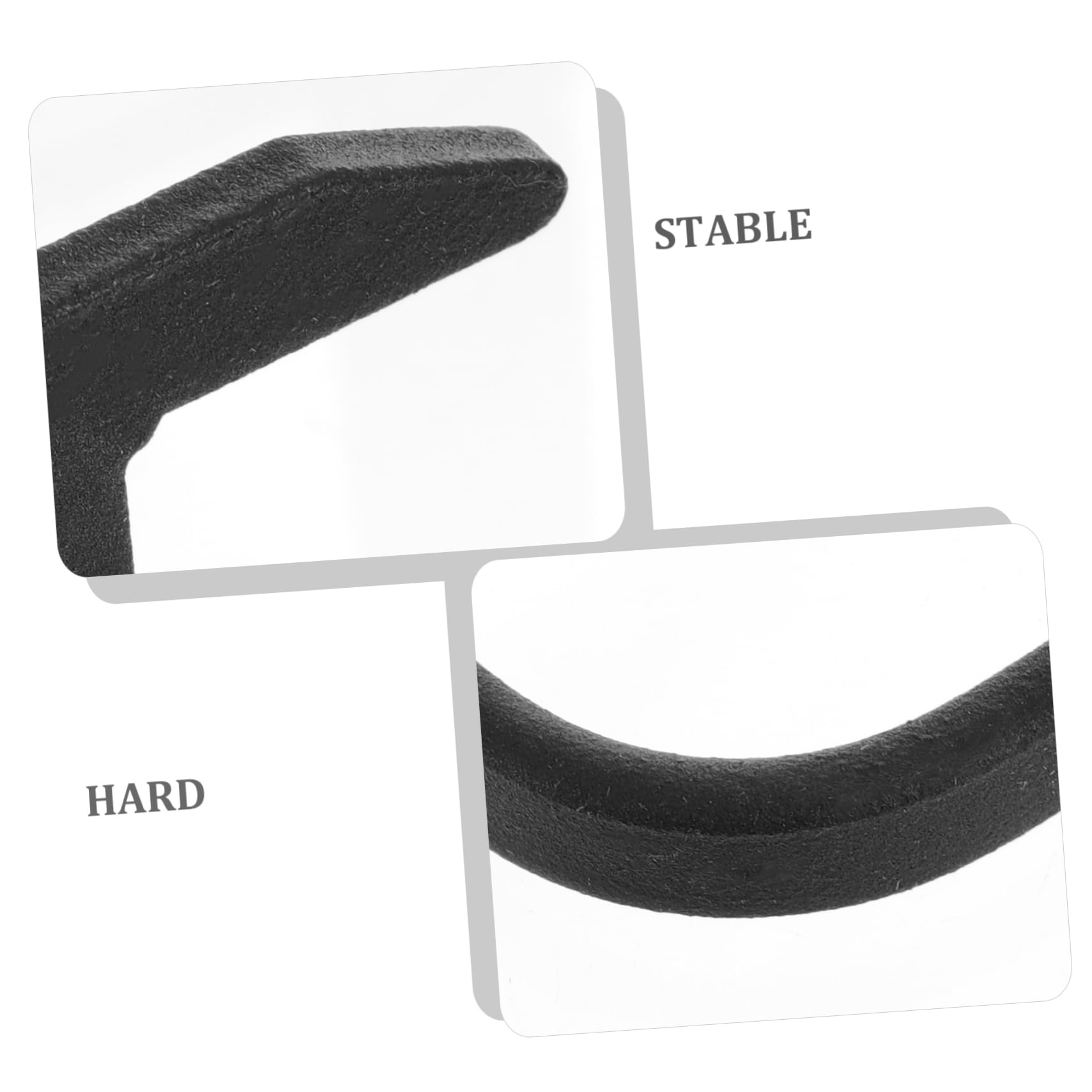 Soporte Antideslizante de Hierro Fundido para Cocina de Gas, Negro