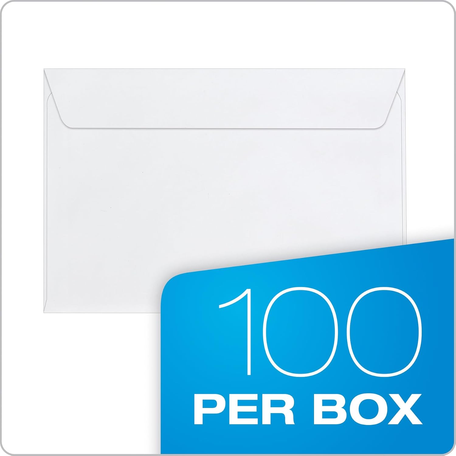 Columbian 6 x 9 Booklet Envelopes,Windowless,White,Gummed Closure,Mailing Envelopes,100/Box (COLO915),(Pack of 10)
