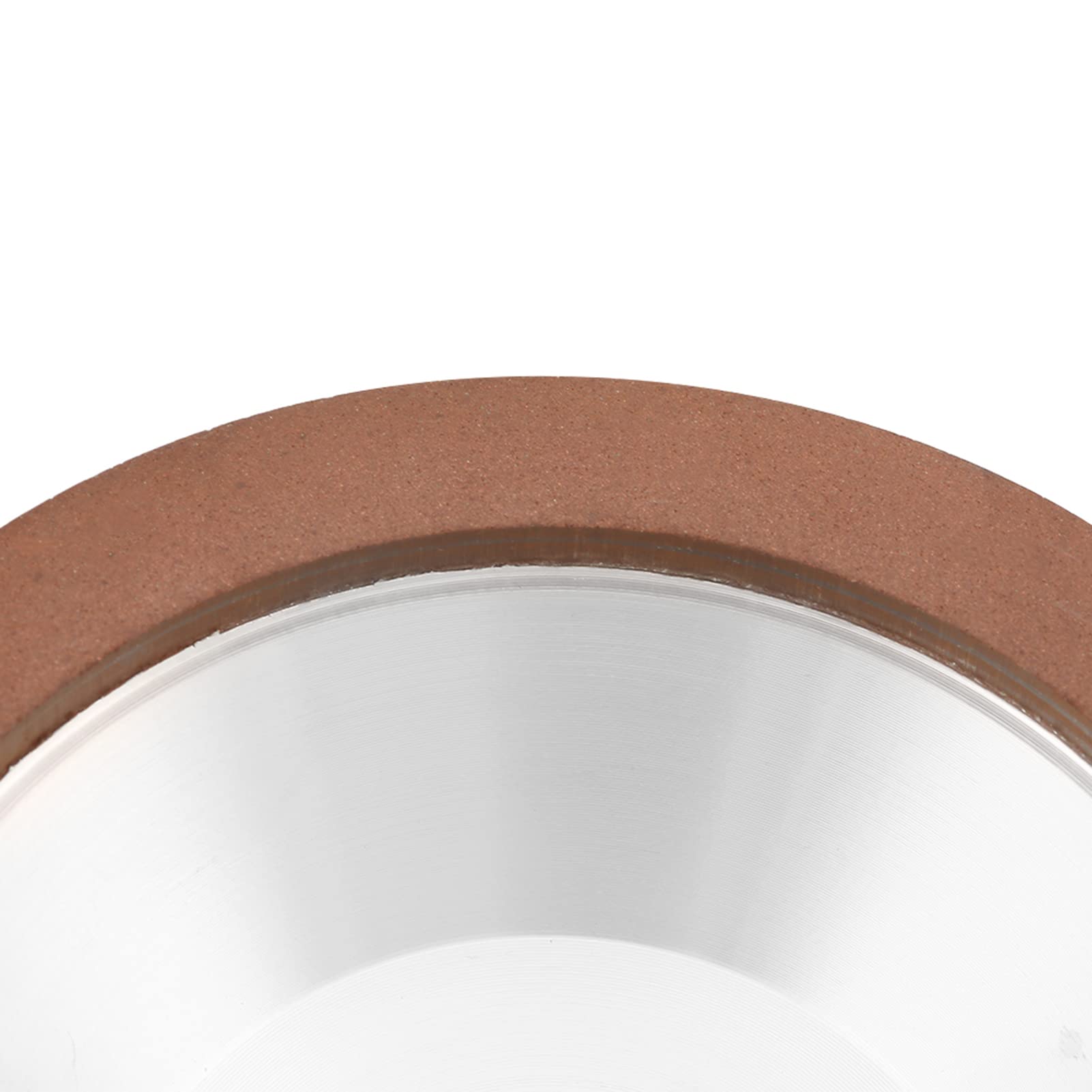 Ejoyous Muela Abrasiva de Diamante Muela de Copa 100 mm, Afiladora de Cadena para Cuchillos, Compatible con Amoladora Angular, Grano 180, Material Diamante, Aleación de Aluminio, Resina