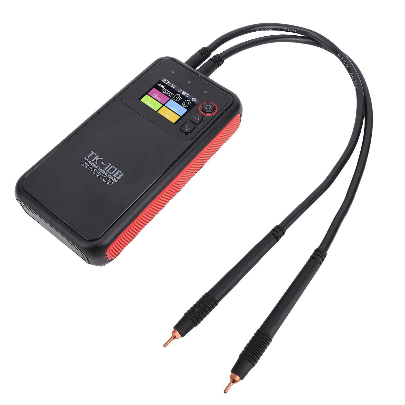 Generic Saldatrice a Punti a Batteria Uscita Regolabile Portatile con Display HD da 1,8 Pollici per Progetti Fai da Te e Riparazioni Domestiche Spessore Acciaio Nichel 0,1-0,25 Mm
