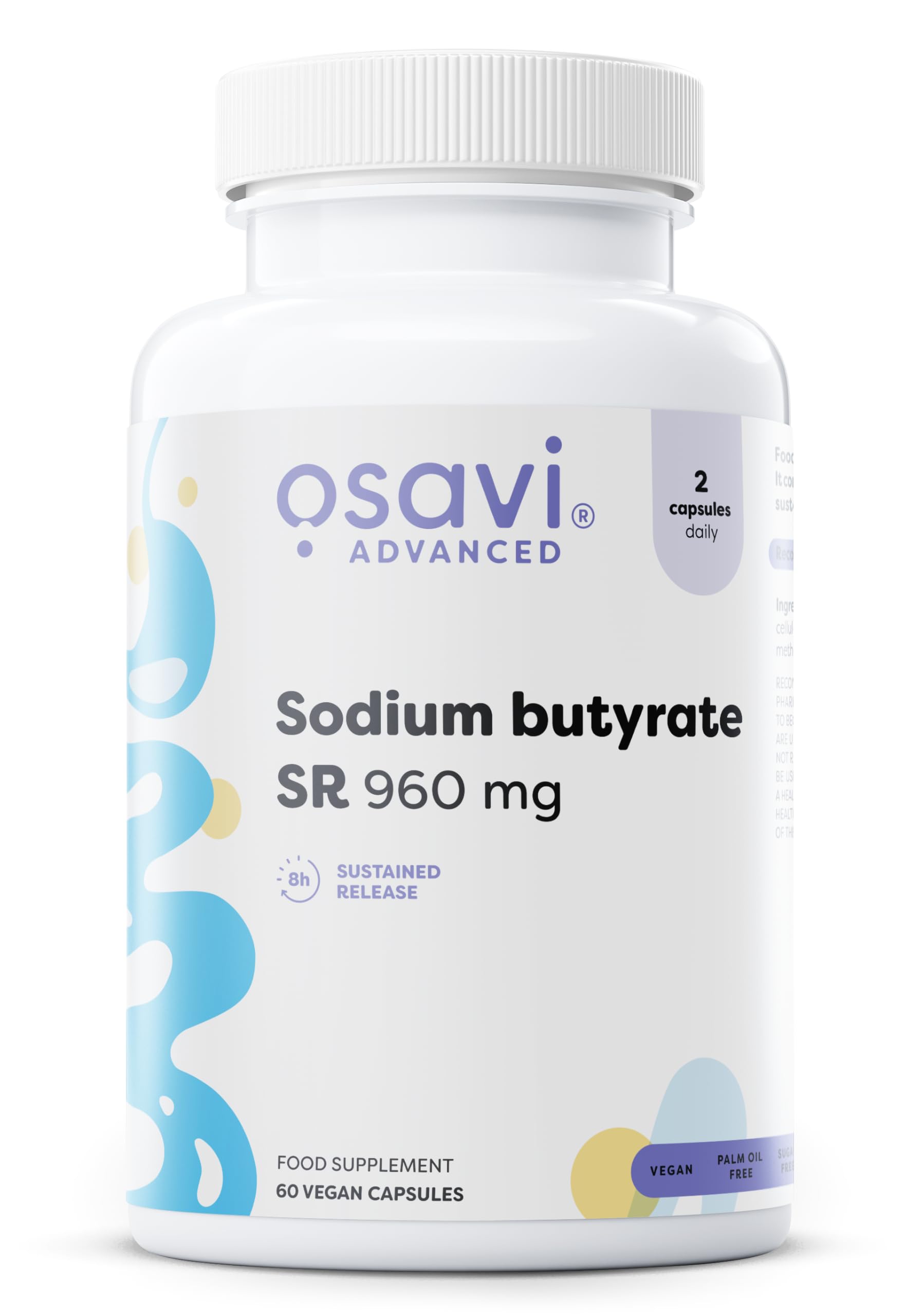 Osavi Sodium butyrate Sustained Released 960mg - 60 vegan caps