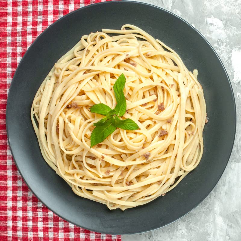 Image of Gustora Fettucine Pasta Combo Pack Of 2 I Durum Wheat Semolina I Rich In Protein & Fibre I Zero Cholesterol I Cooking Time 10 Min I Vegetarian Pasta - (500 Gm X 2)