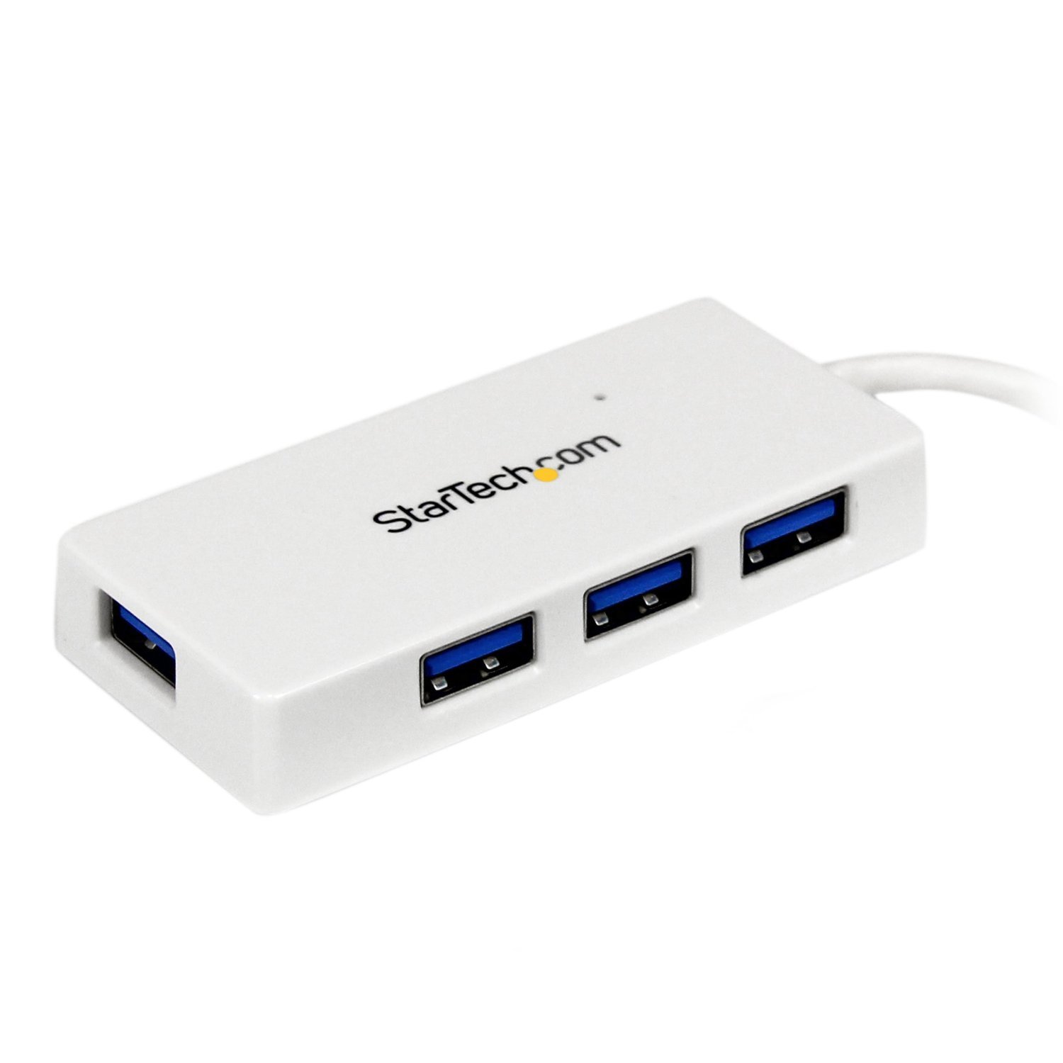 Startech.com Portable 4 Port Superspeed Mini Usb 3.0 Hub - White 065030850957