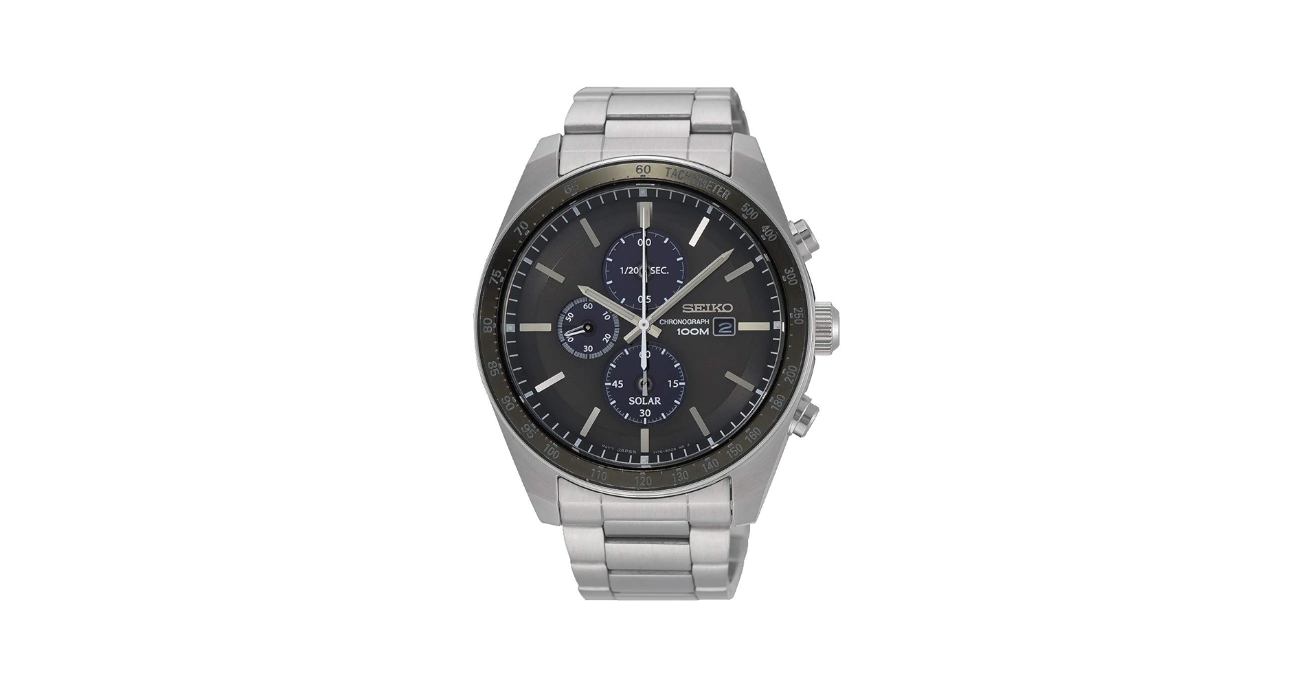 Amazon.com: Seiko Mens Chronograph Solar Powered Watch with