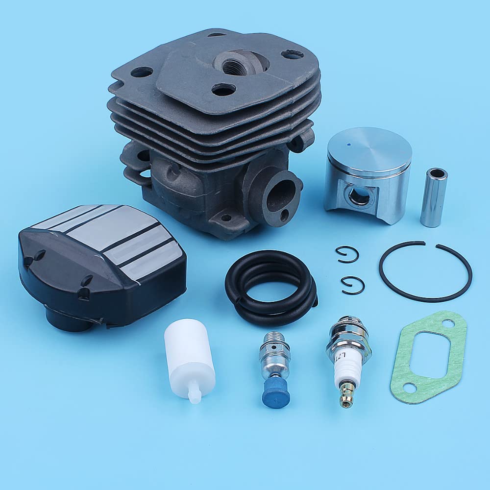 Kit de línea de gas con filtro de combustible y aire de pistón cilíndrico for motosierra J-on-se-r-ed CS 2159 CS 2156 CS2159 CS2156 EPA, puerto de gran cilindro de 47mm Accesorios para herramientas el