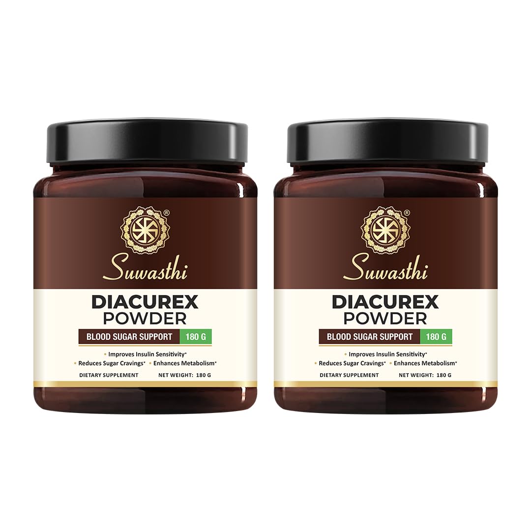 Suwasthi Diacurex Powder with Berberine and 6 potent herbs helps regulate sugar management - 360 gm (Pack of 2)-image-35