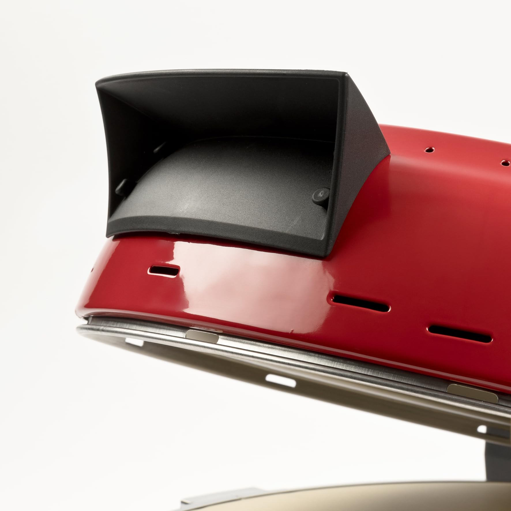 Girmi FP50 Four à pizza Quisipizza, 1800 W, 420°C, Parois froids, Pierre réfractaire détachable de 31 cm, Minuterie, Double résistance, Livre de recettes inclus, Rouge