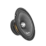 Timpano TPT-MR8-4 Bullet 8 Inches Pro Mid Range Bullet Loudspeaker - 600 Watts Max Power - 4 Ohm Impedance Midrange Speaker for Pro Car Audio (Single)
