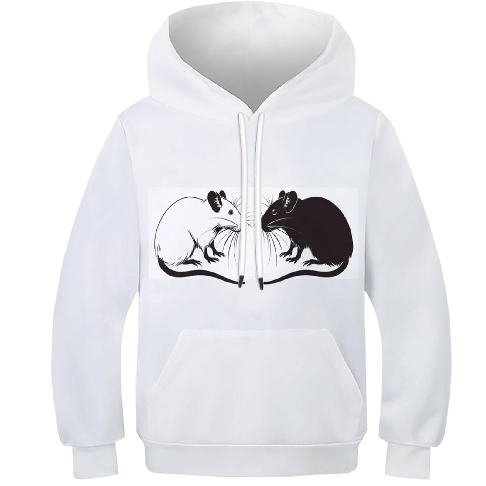 Pullover à capuche unisexe ADOVZ sweat molleton vêtement de loisirs confortable - 8