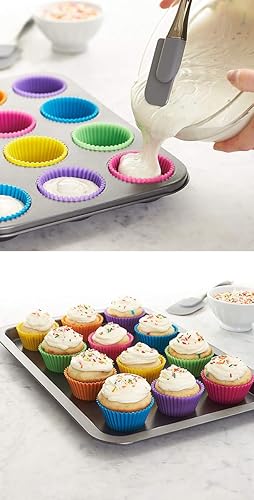 Miniatura 8 de AKOAK Tazas antiadherentes de silicona reutilizables para hornear, moldes para pasteles, accesorios de cocina para hornear, herramientas para hacer