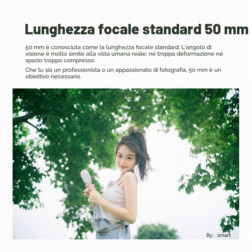 TTARTISAN 50 mm F2 Full Frame Manuale Obiettivo per fotocamera Design compatto Peso leggero Lunghezza focale standard per Sony E Mount