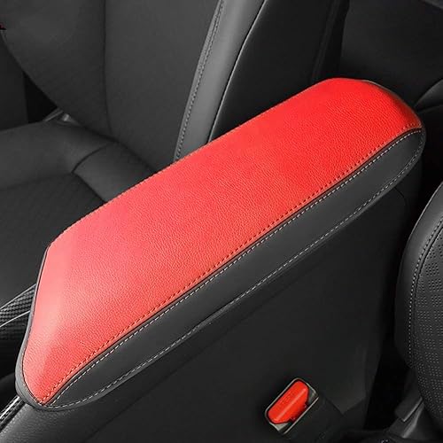 Miniatura 3 de AAGiiLEEYO Funda para reposabrazos de automóvil, fundas protectoras para consola central para Toyota CHR 2018, 2019, 2019, 2020, 2021, 2022 (rojo)