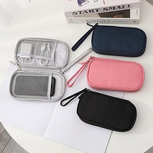 Miniatura 4 de Estuche de almacenamiento portátil resistente a los golpes para electrónica, incluyendo cargadores de cable, cables de auriculares, bancos de