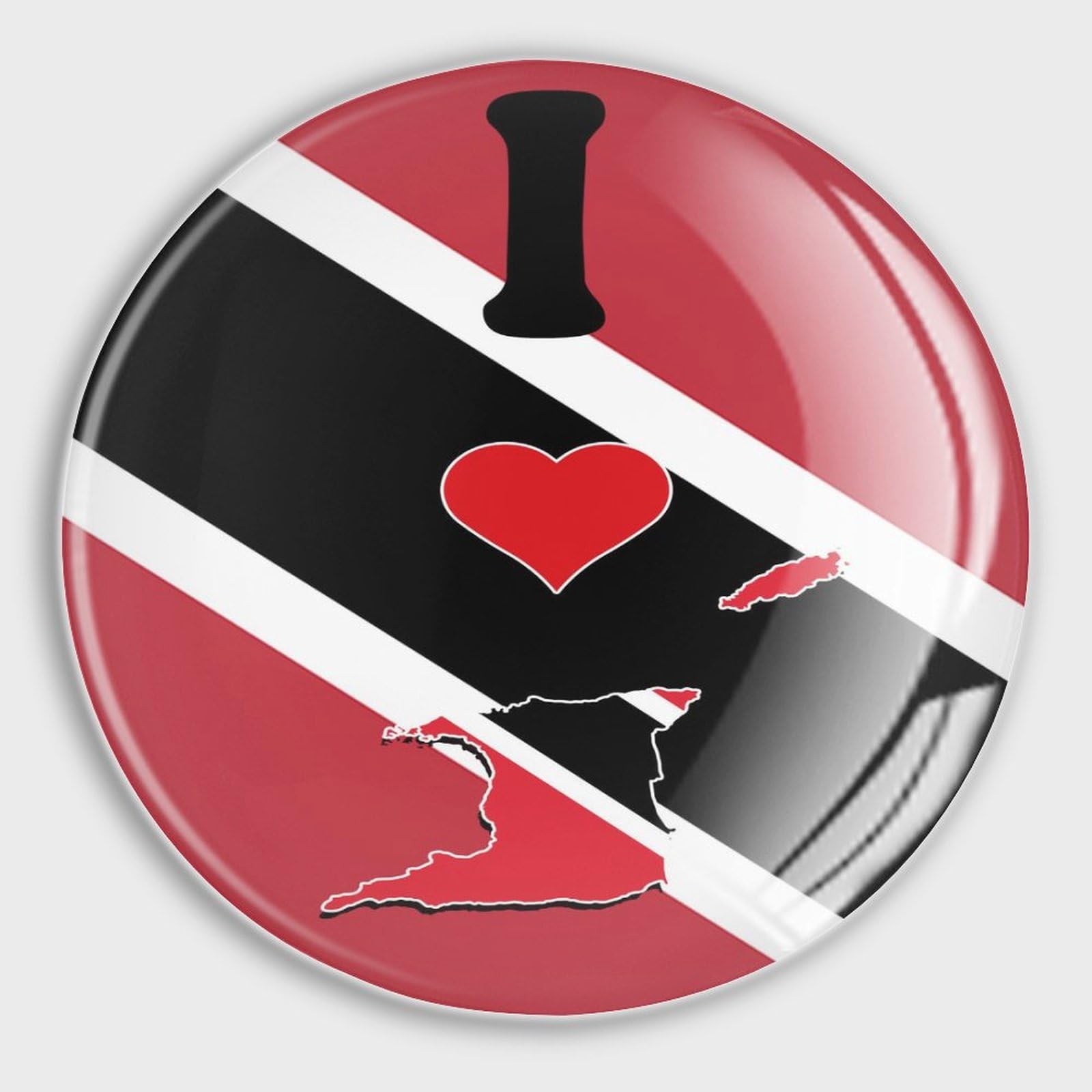 Small Magnets Refrigerator Glass Trinidad And Tobago Flag National Flags Patriotic Round Fridge Magnets Magnetic Stickers for Refrigerator Holiday Mailbox Door School Decor Travel Souvenirs