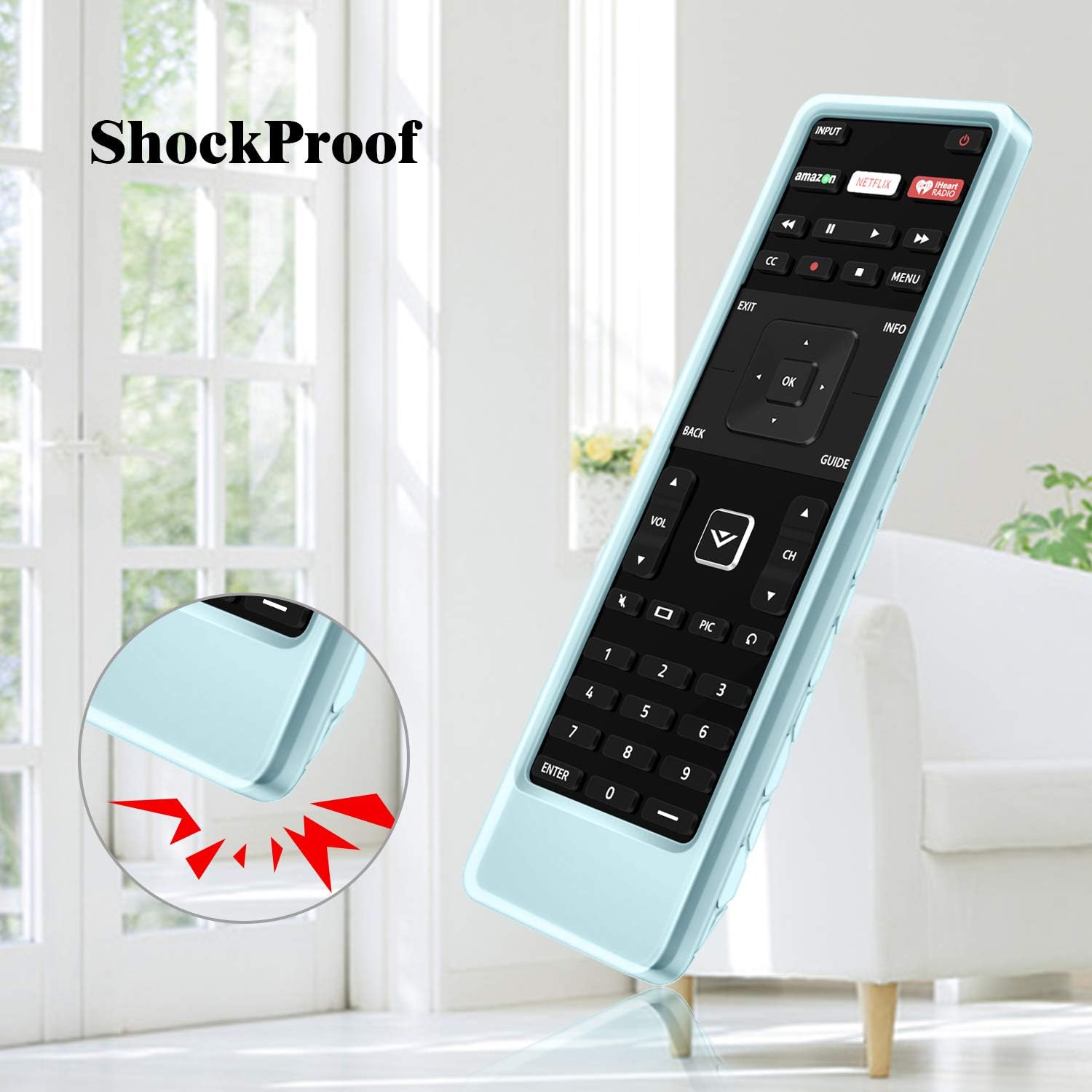 Discount 70% Fintie Remote Case for Vizio XRT122 Smart TV Remote, CaseBot (Honey Comb) Lightweight Anti-Slip Shockproof Silicone Cover for Vizio XRT122 LCD LED TV Remote Controller, Blue Glow in The Dark Discount 70% Fintie Remote Case for Vizio XRT122 Smart TV Remote, CaseBot (Honey Comb) Lightweight Anti-Slip Shockproof Silicone Cover for Vizio XRT122 LCD LED TV Remote Controller, Blue Glow in The Dark