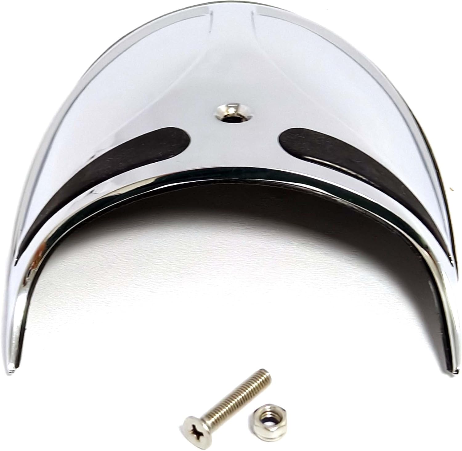 Motorcycle Narrow Front Fender Tip Extension Skirt Trim for Harley Softail Sportster Dyna Super Glide (Chrome)