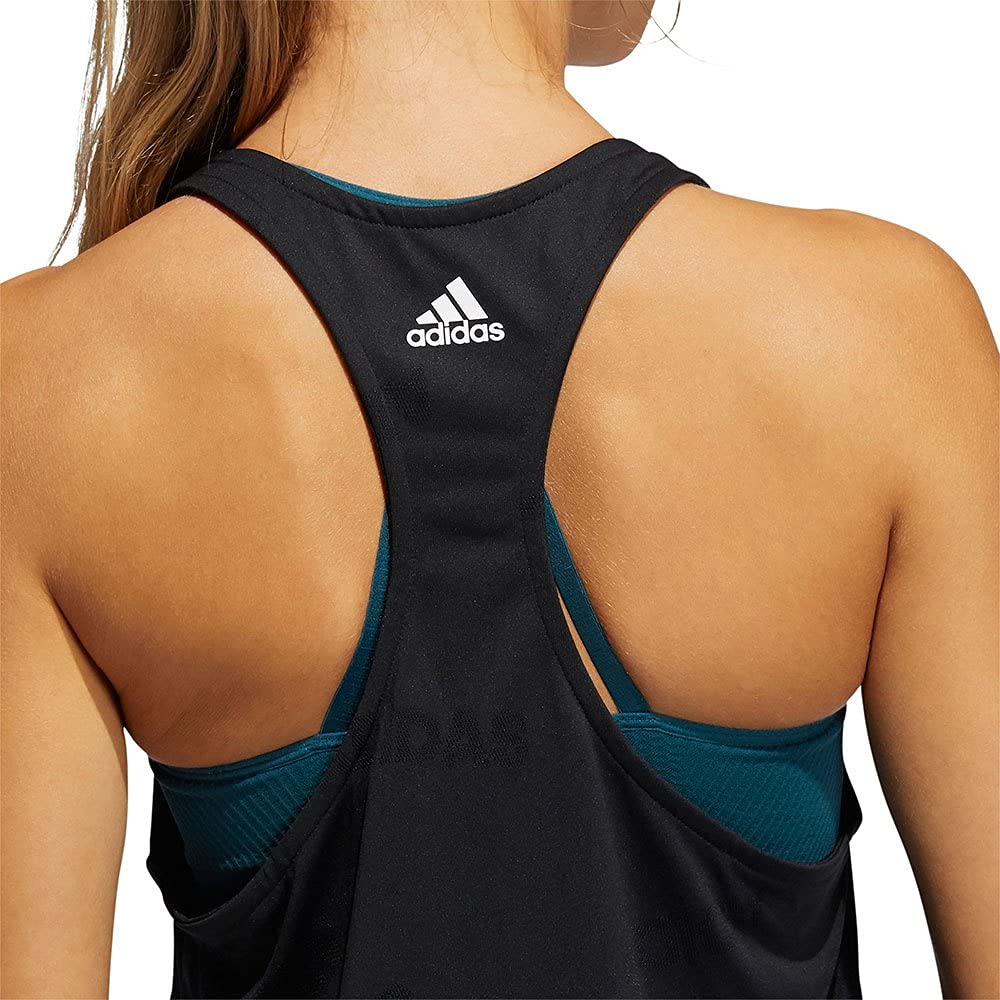 adidas Damska koszulka bez rękawów Adi Jaqrd, czarny/biały, XS