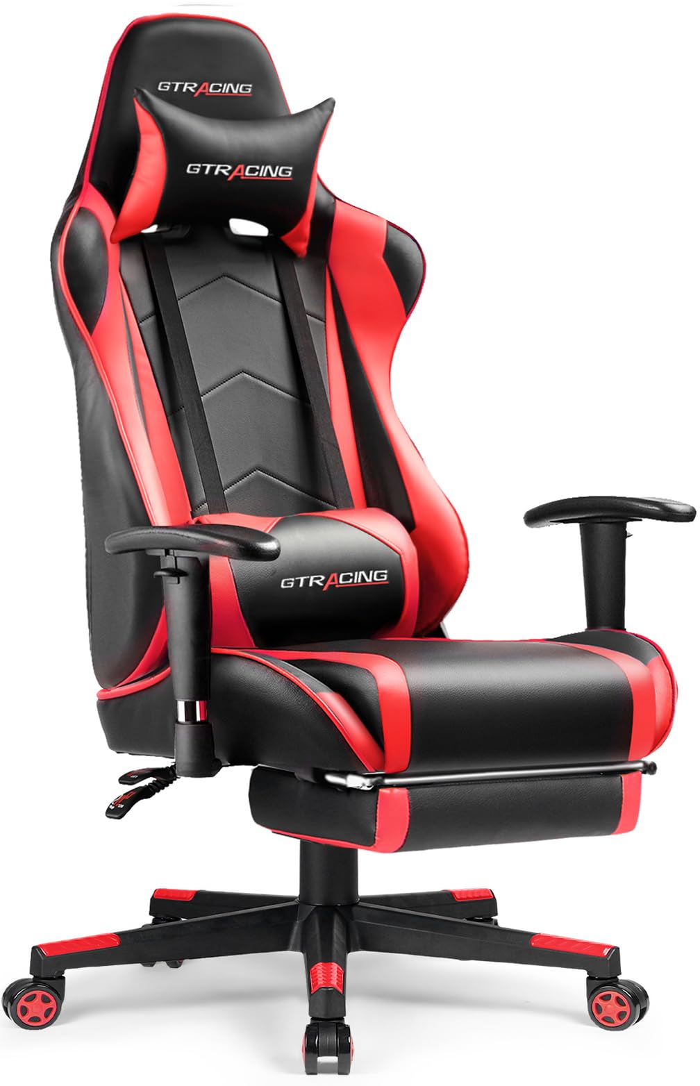 GTRACING Gaming Chair with Footrest, High Back Computer Chair Ergonomic Game Desk Chair Racing Executive Adjustable Swivel Rocker with Headrest and Lumbar Support