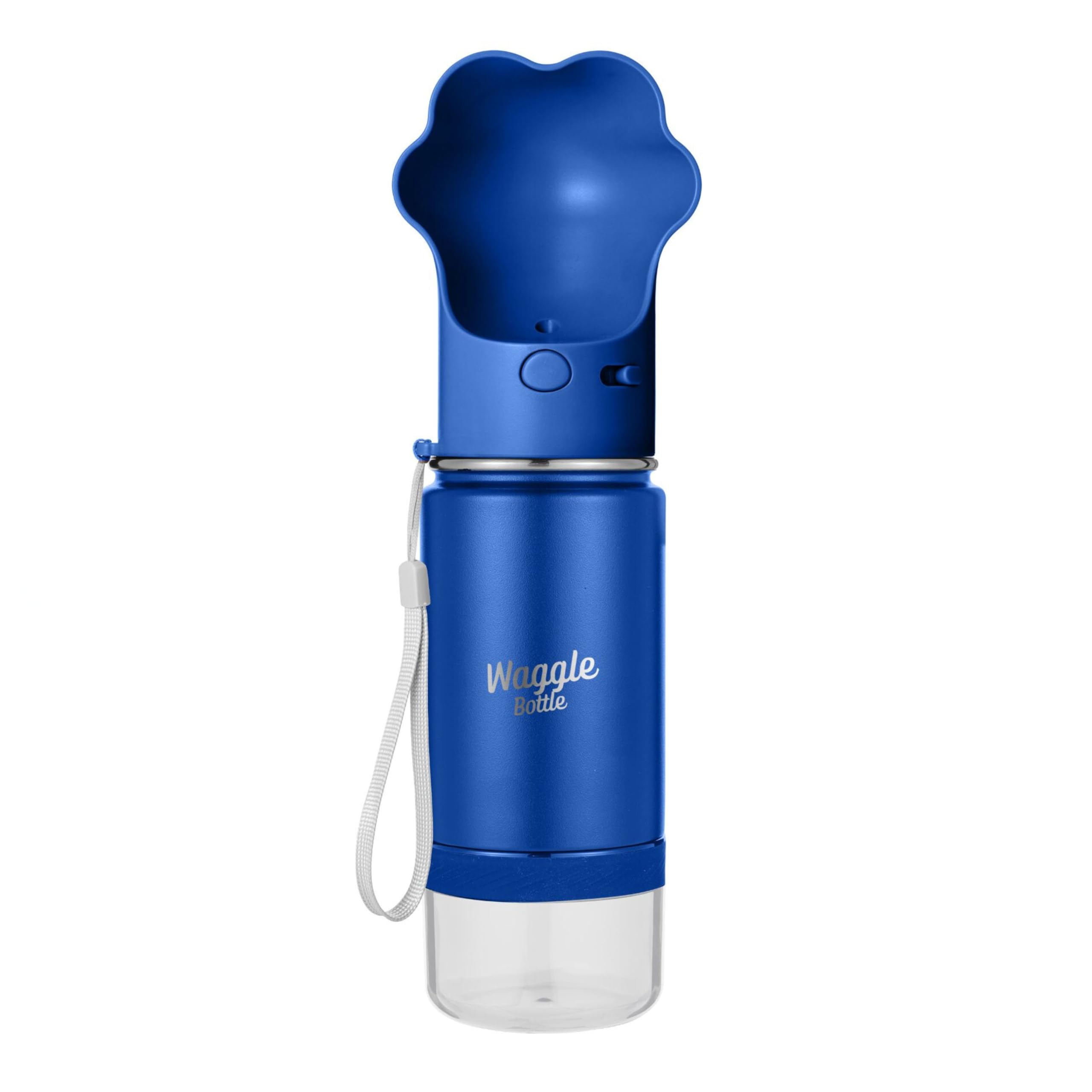 Waggle Bottle Stainless Steel Dog Travel Water Bottle, Vacuum Insulated Portable Dog Water Dispenser, Drink Cup and Snack Container On The Go, Outdoor