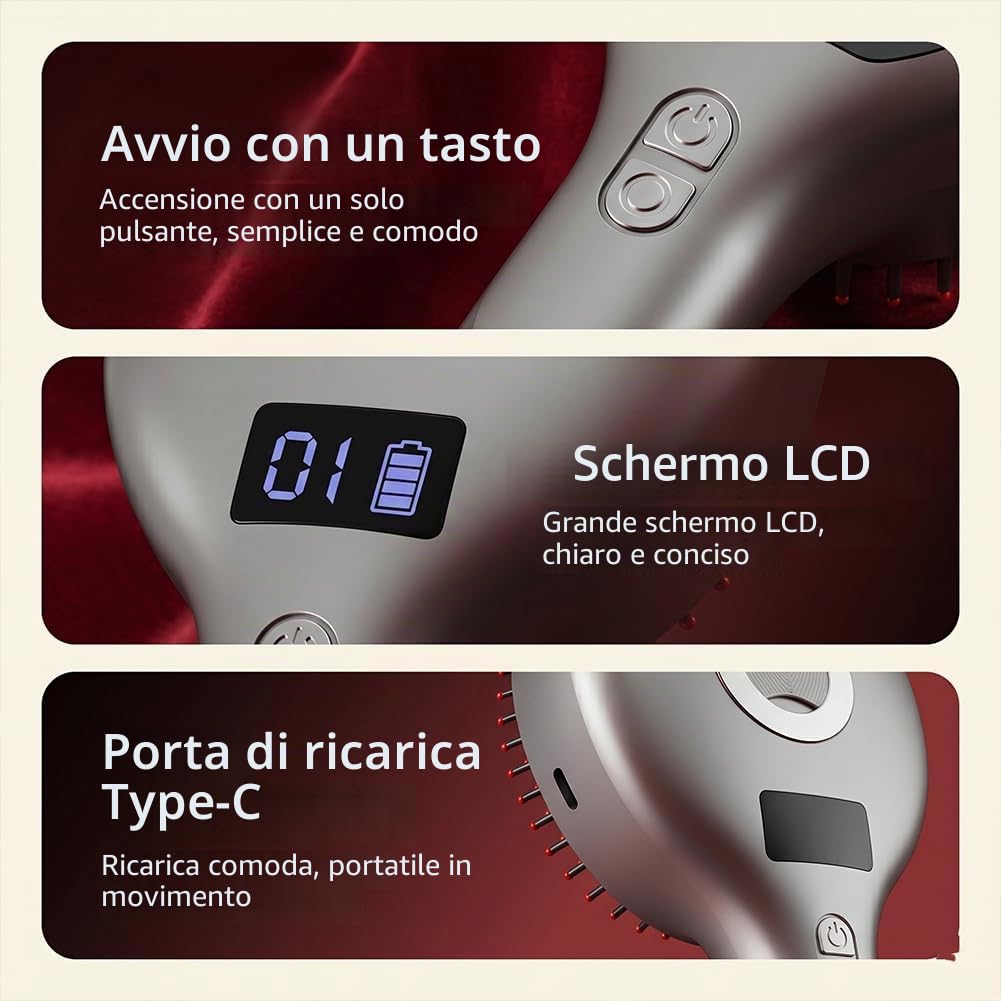 Spazzola Lisciante a Vapore Per Capelli – Piastra e Spazzola 2-In-1 Con Vapore Umido, Districante e Lucidante Per Tutti i Tipi Di Capelli,Ideale Per Capelli Secchi, Crespi o Ribelli (2,rosa)