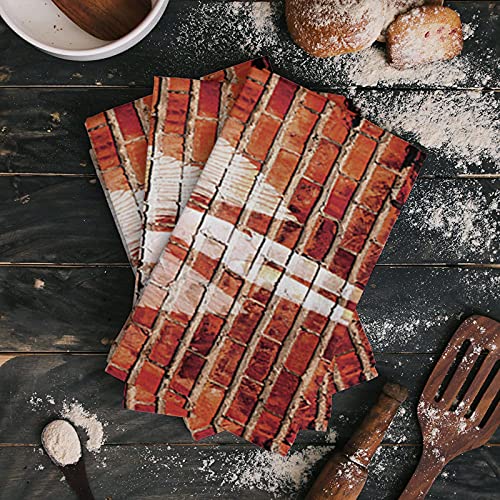 Buling Soft And Super Absorbent Dish Towels Angel On Brick Wall Graffiti Microfiber Kitchen Towels For Drying Dishes,Multipurpose Dish Cloths - 28 X 18 Inch #TOP1