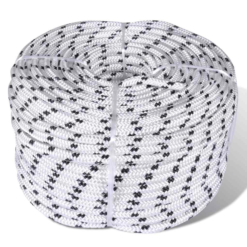 Corda in poliestere intrecciato, 10 mm x 50 m, per barche