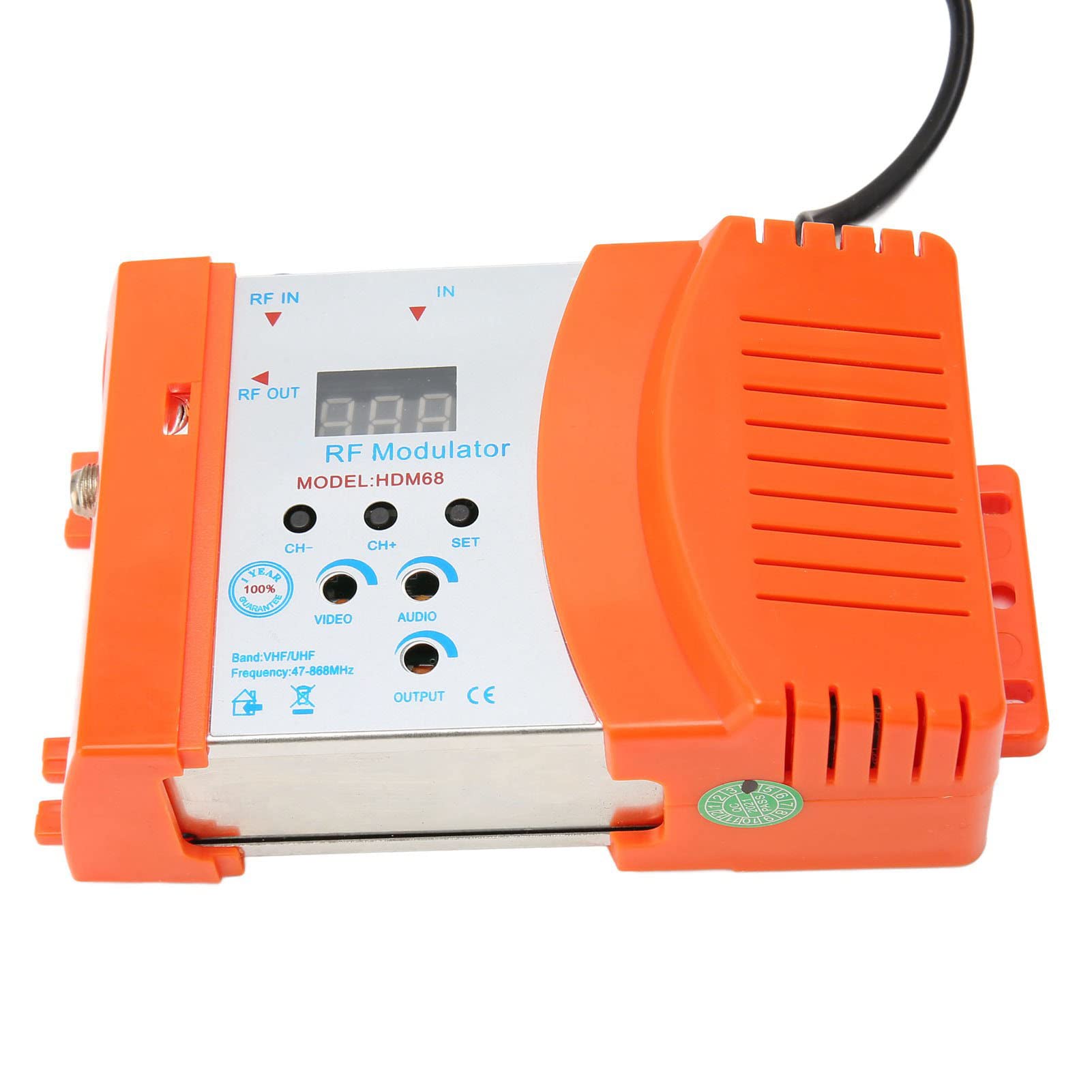 Modulatore RF Digitale HDM68 Convertitore AV a RF PAL NTSC VHF UHF HD per Ricevitore Satellitare Videocamera