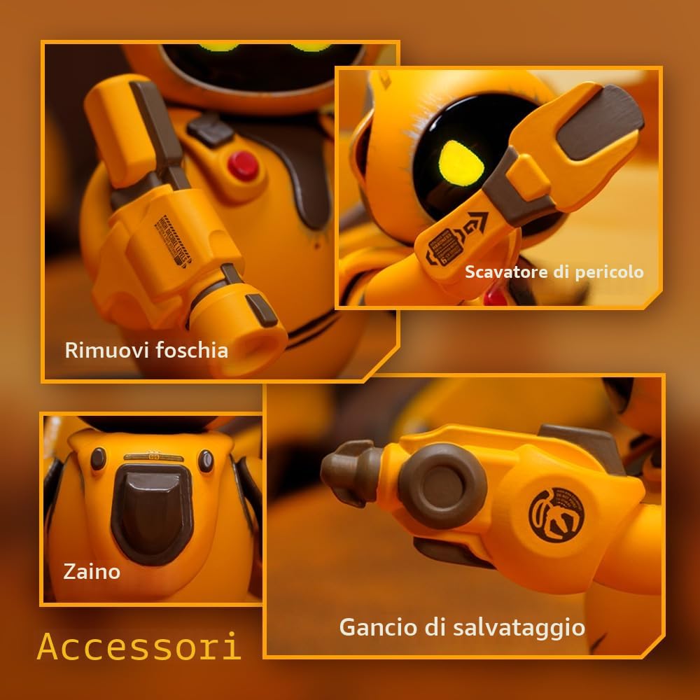 ENERGIZE LAB Eilik DQ - Touch Interactive Toys, simpatici animali robot con emozioni abbondanti. Animazioni inattive e mini-giochi esclusivi, regalo per ragazze e ragazzi. Aggiornamento di