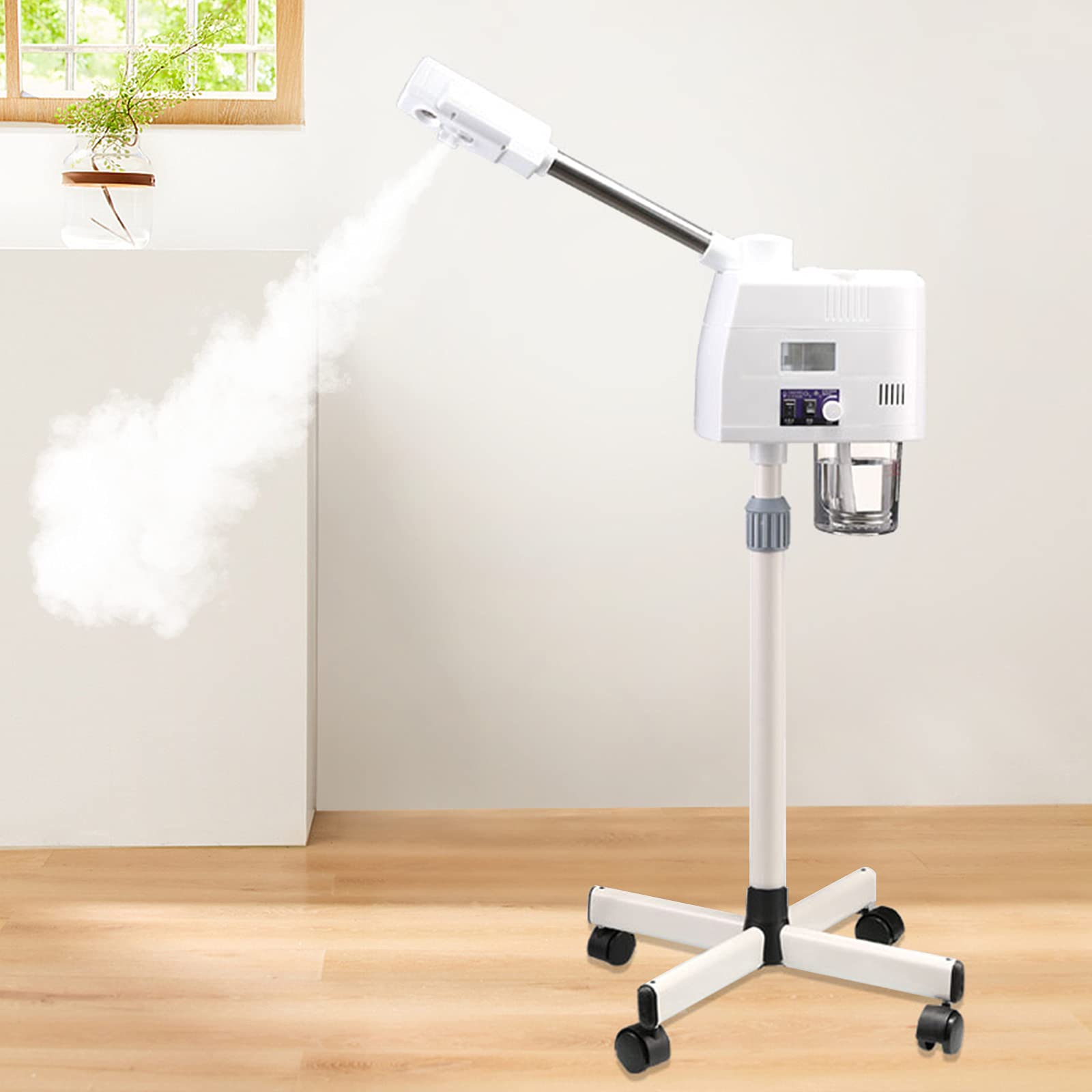 Humidificador para el rostro, apto para salón y hogar, reduce el envejecimiento de la piel, hace que su piel brille y luzca cuidada, altura ajustable
