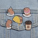 Zoom IMG-2 spilla smaltata con simpatico capibara Zoom IMG-2 spilla smaltata con simpatico capibara