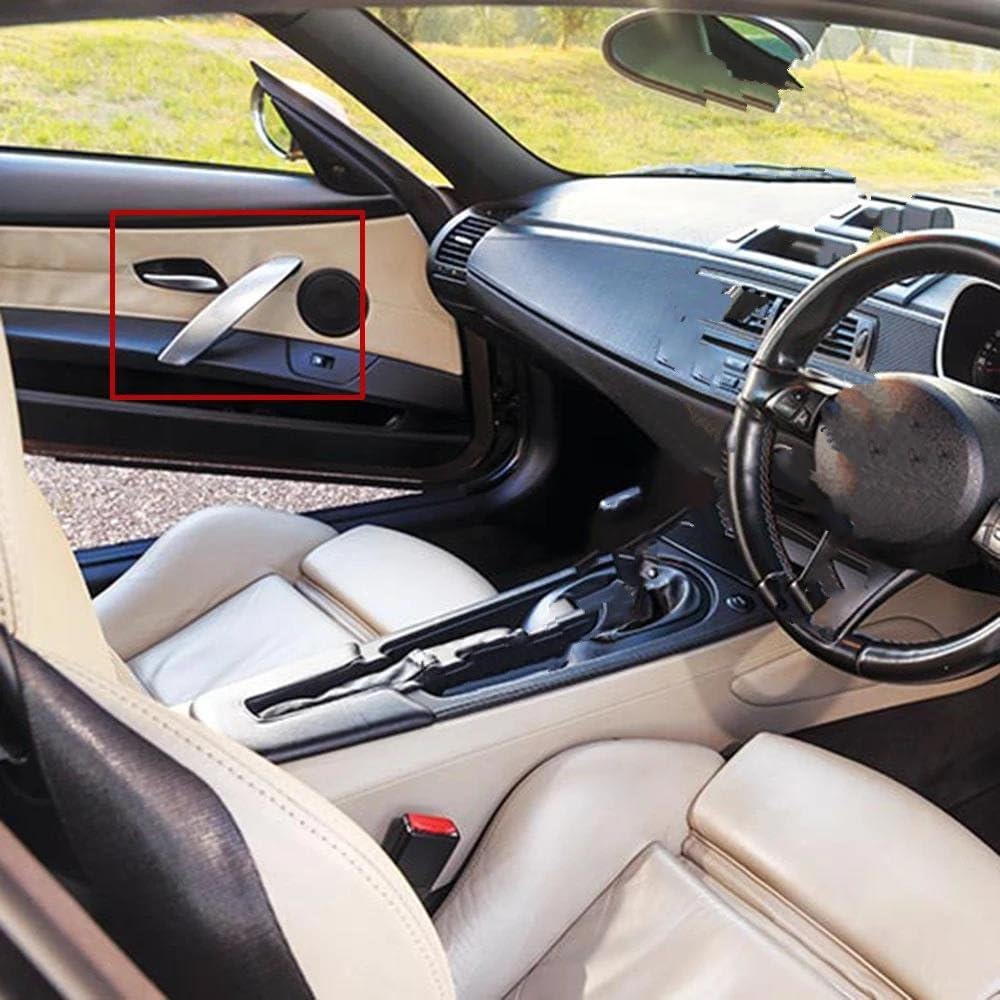 Maniglie Interne Portiere Per BMW Z4 E85 E86 – Set Sinistra E Destra, Colore Grigio Opaco, Antigraffio