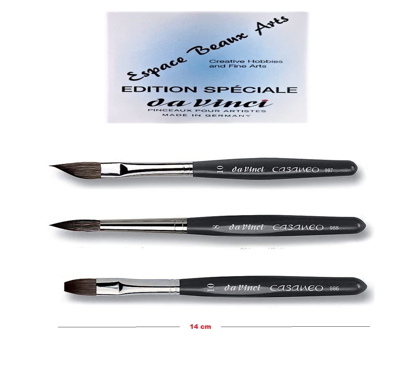da Vinci Casaneo Series 987 Size 10 Aquarellpinsel Taschenbürste