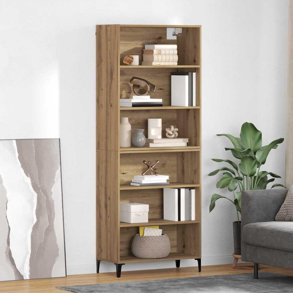 Buffet avec fixation murale en bois d'aspect bois recyclé - Armoire d'appoint pratique avec espace de rangement, buffet et armoire murale aspect bois vieilli en bois