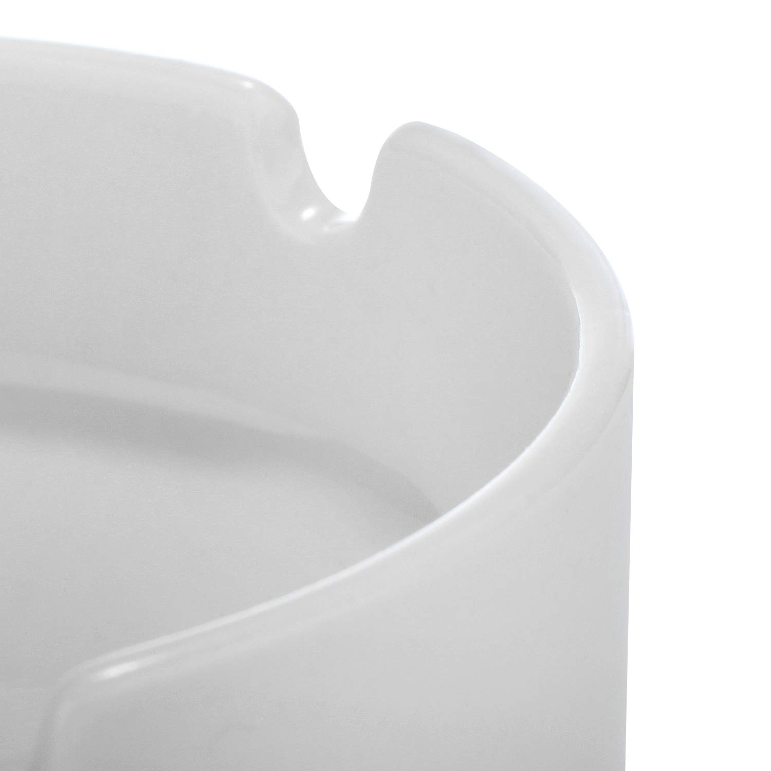 COM-FOUR® 6x Posacenere in ceramica dal design semplice, posacenere in ceramica per privati e gastronomia (06 pezzi)