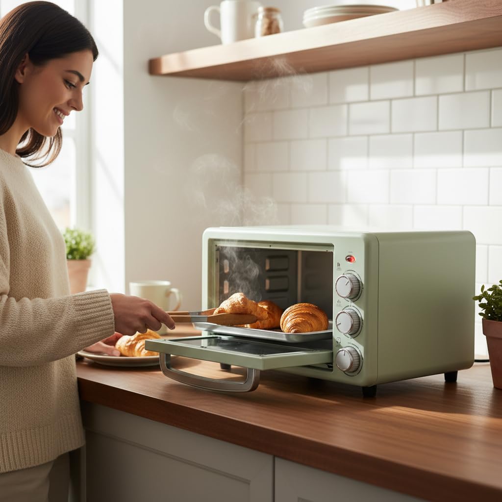 Horno Sobremesa Eléctrico, Negro, 22L, 1500W, Hasta 250°C, 3 Modos de Calor, Temporizador 60 Minutos, con Bandeja y Rejilla, Don Feliz