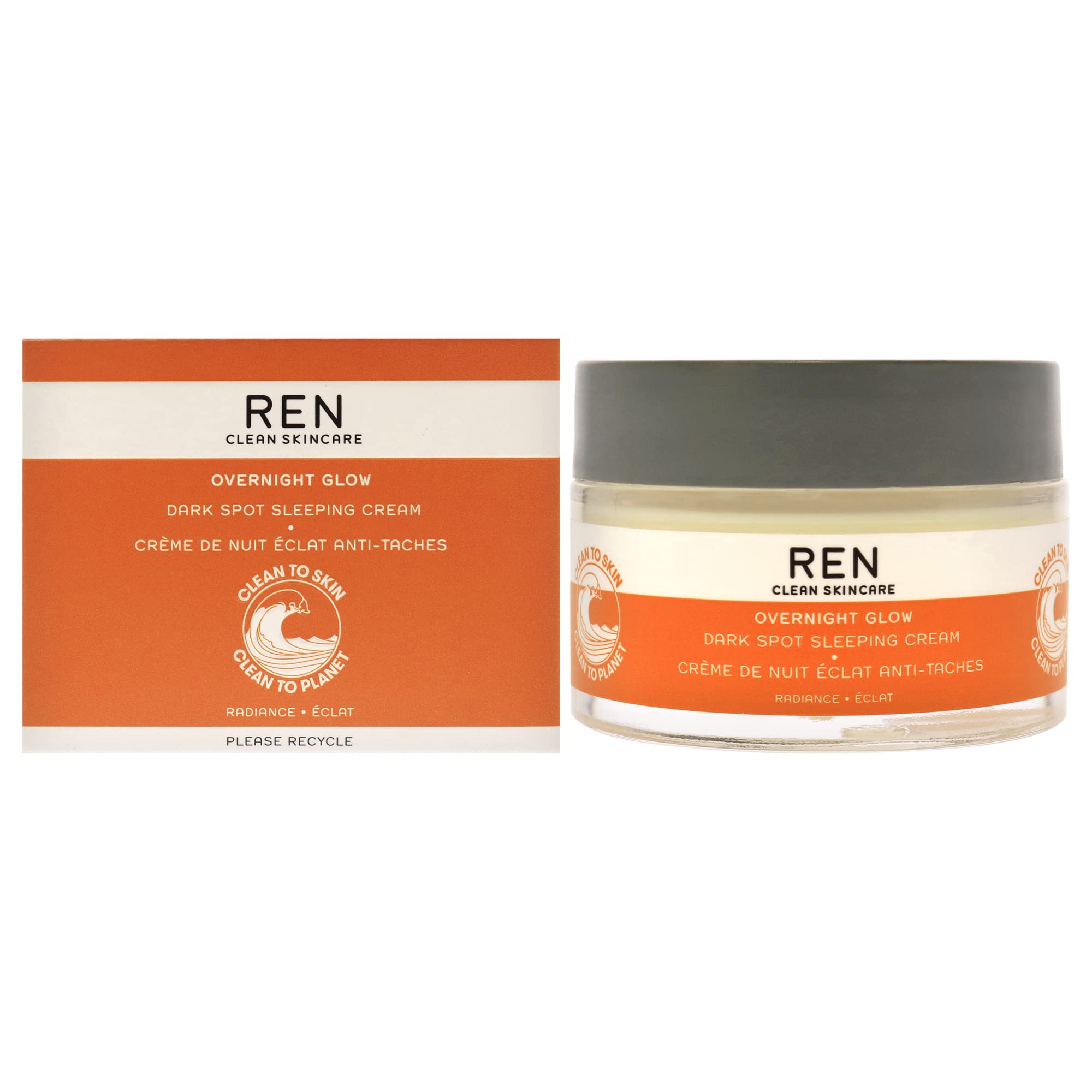 Buy REN Clean Skincare Dark Spot Overnight Cream Targeted Hyperpigmentation, Acne & Sun Spot