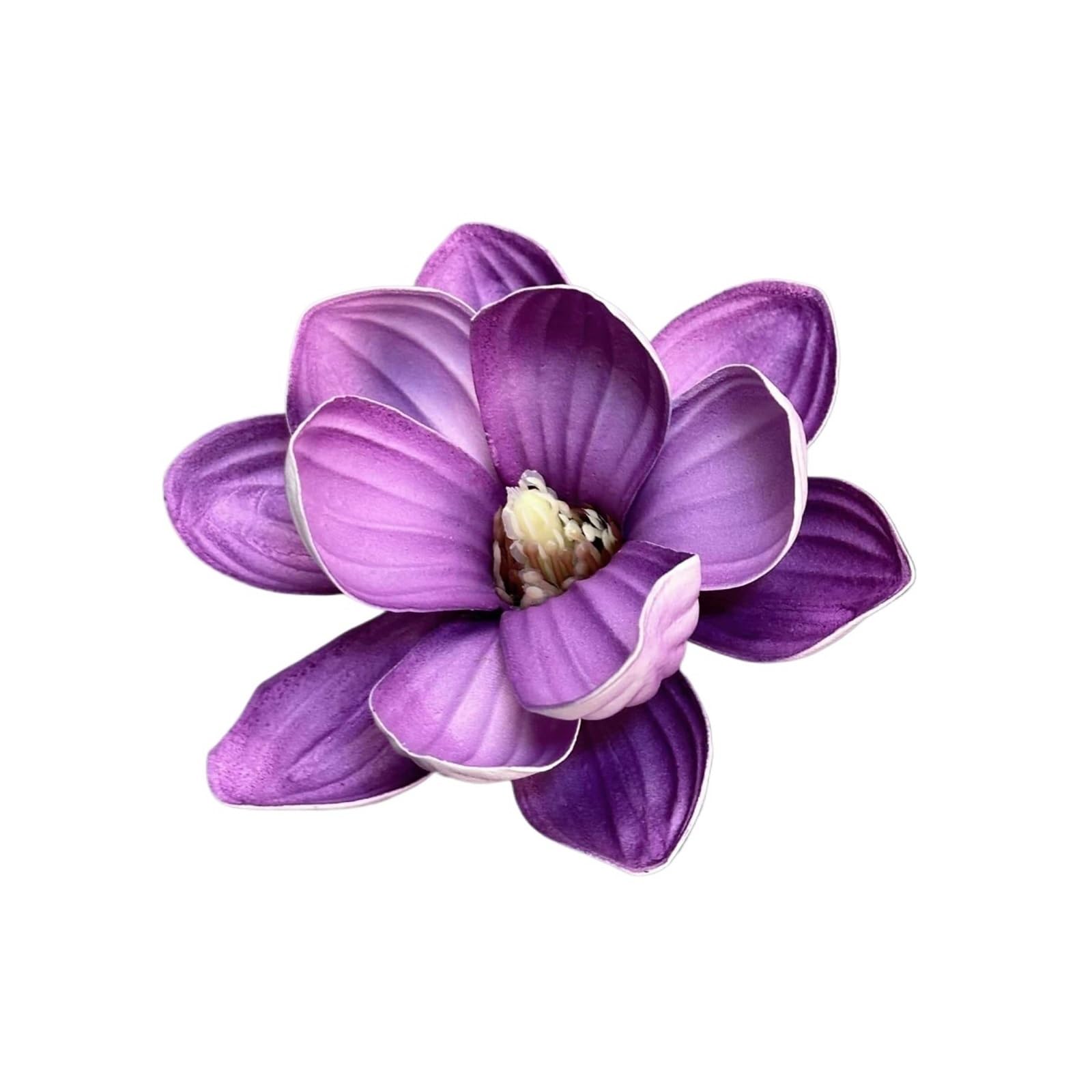 Casetlong 20Pcs Artificial Flower Head Wedding Floral Arrangement Diy Party Gift Box Decor Fake Flowers Ornaments(13CM purple)