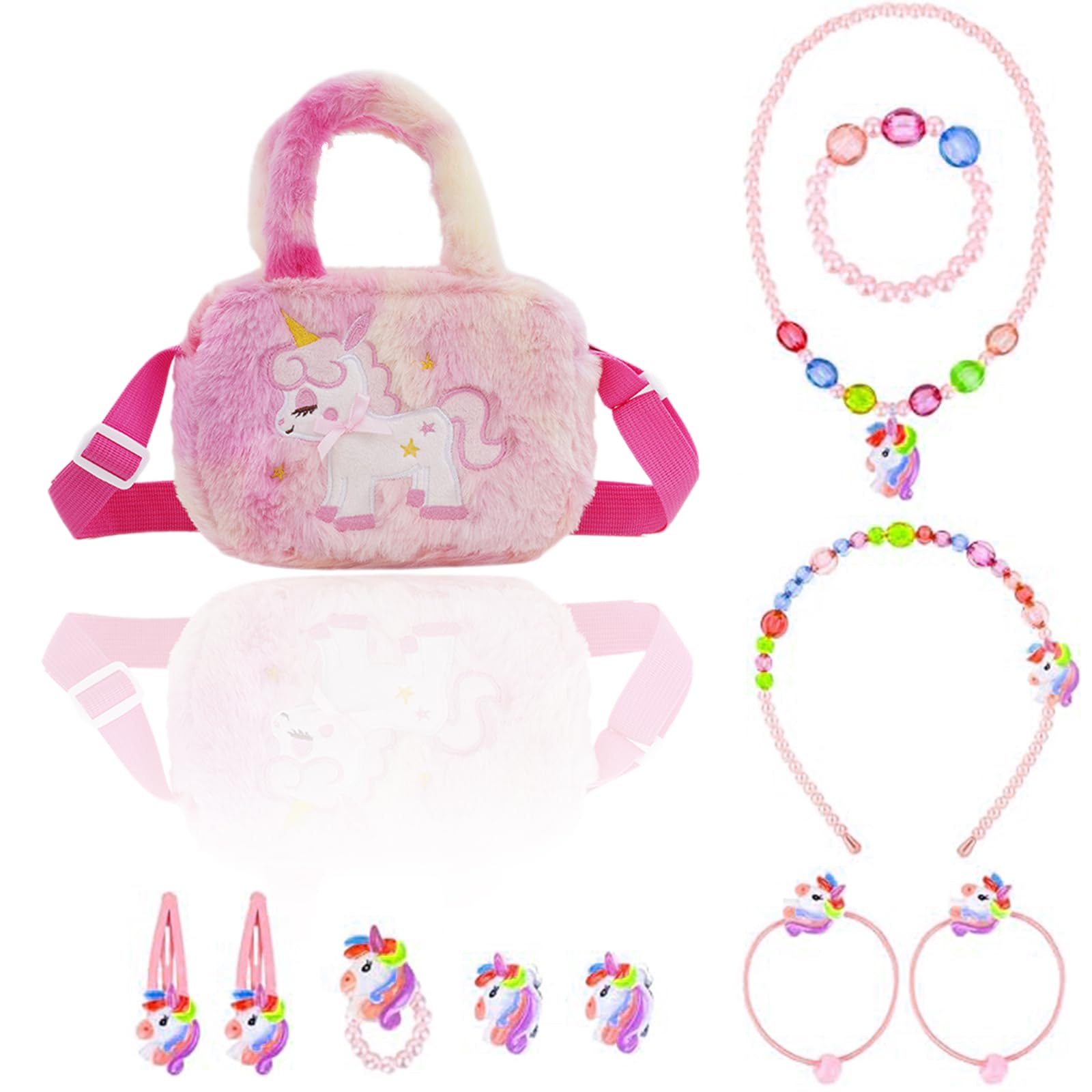 Bolso Playa Niña Set De Accesorios De Unicornio Para Niñas Bolso