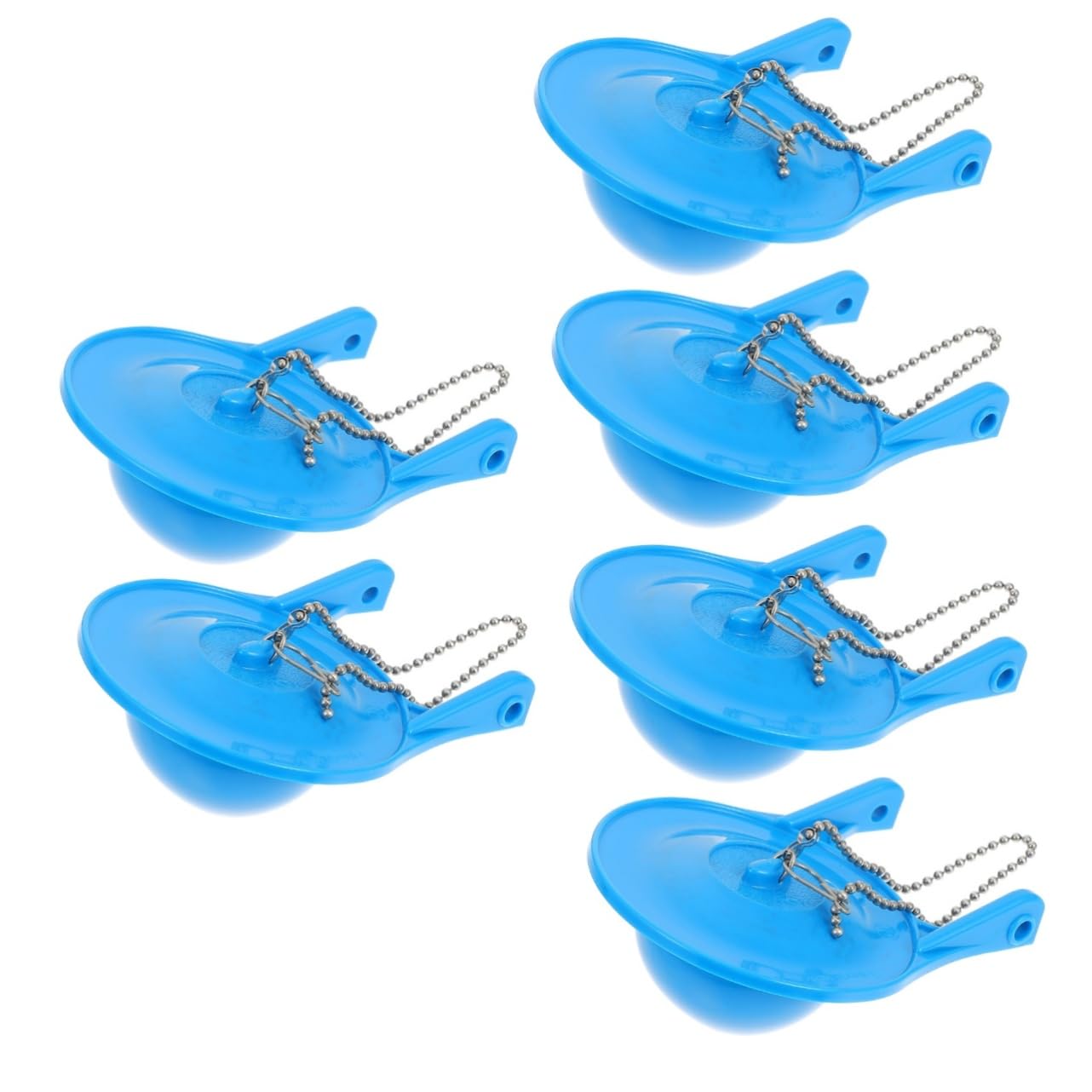 NUOBESTY 3 Sätze Abtropfenventilkautschukstopfen Abtropfen Kette Ersatzteile Für Toilettenklappen Haken Ersatz-toilettenklappe Reparaturteile Für Toiletten Pvc Blau 2 Stücke * 3