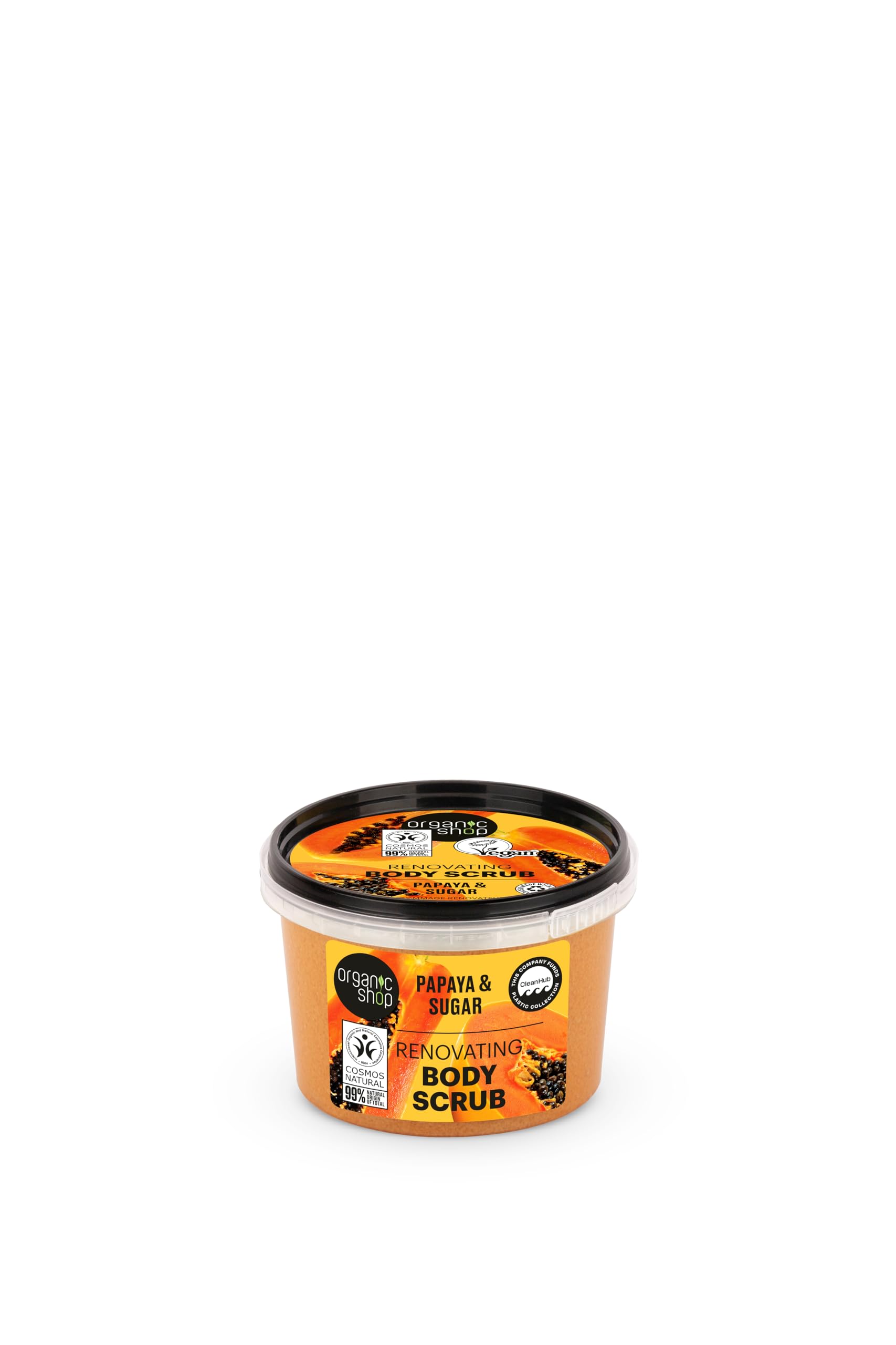 Organic Shop 250ml Body Scrub Renovating Papaya & Sugar