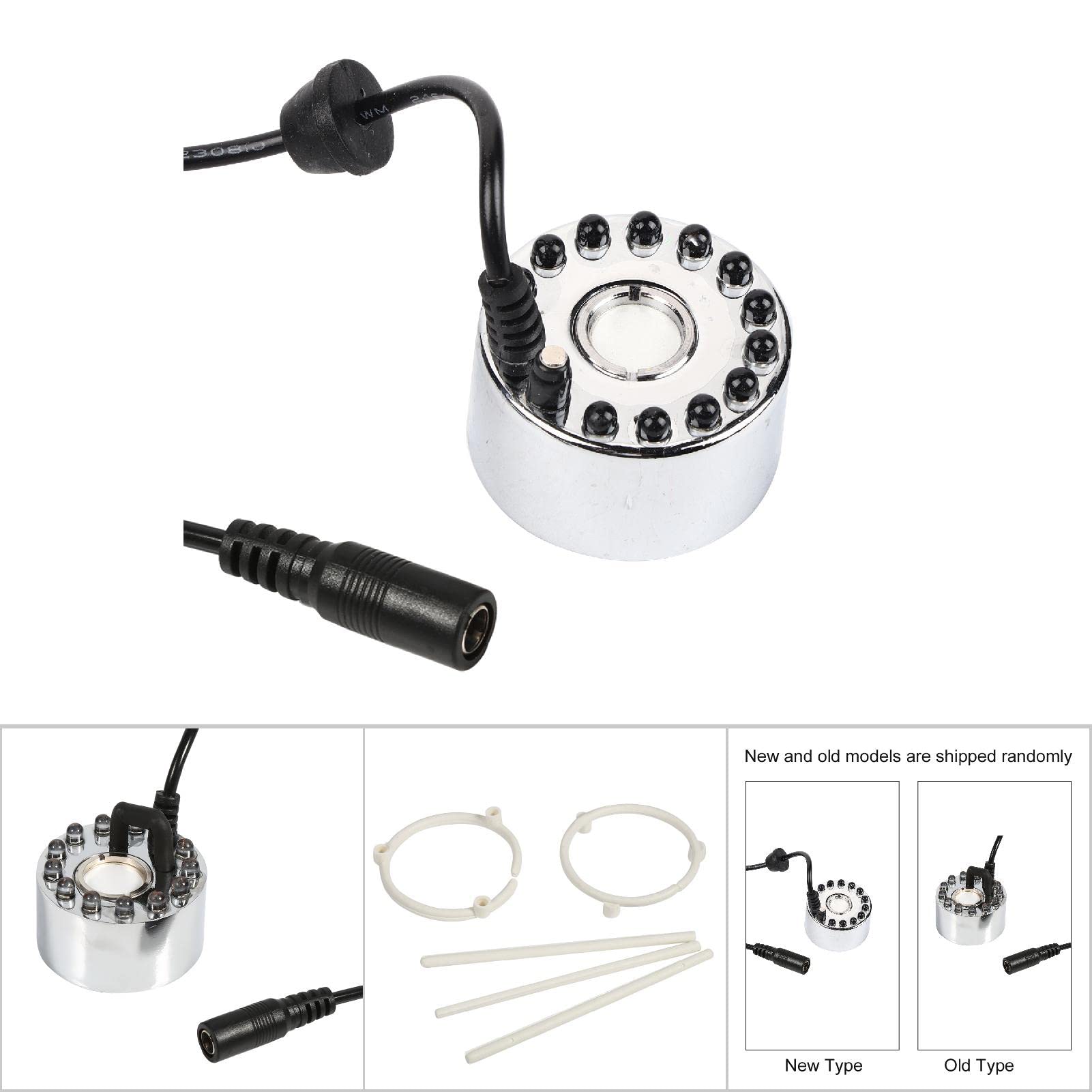 Macchina Per Nebbia Con LED | Per Fontane E Stagni | 12 Luci Colorate | Nero | 220-240V - Foto 10