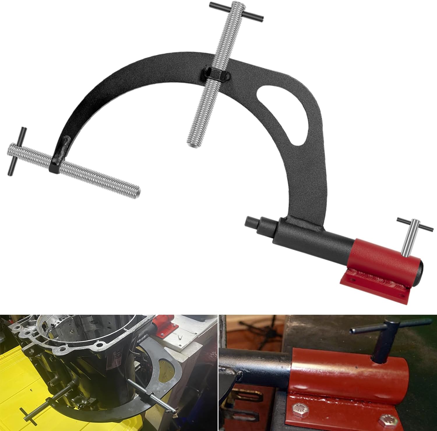 J-8763-B Transmission Holding Fixture Tool with Base, Fit for Transmissions 3L30, 200, 200C, 200-4R, 250, 250-C, 350, 350-C, 375, 3L80, 425, Replacement for T-0156-B