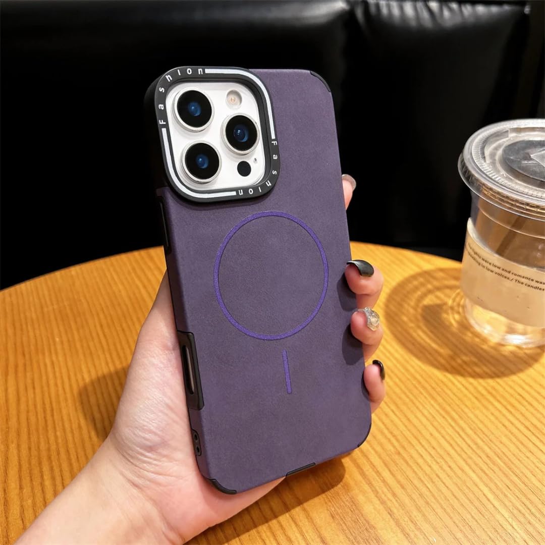 Coque iPhone 16 violette magnétique résolvant le risque de chute - 8