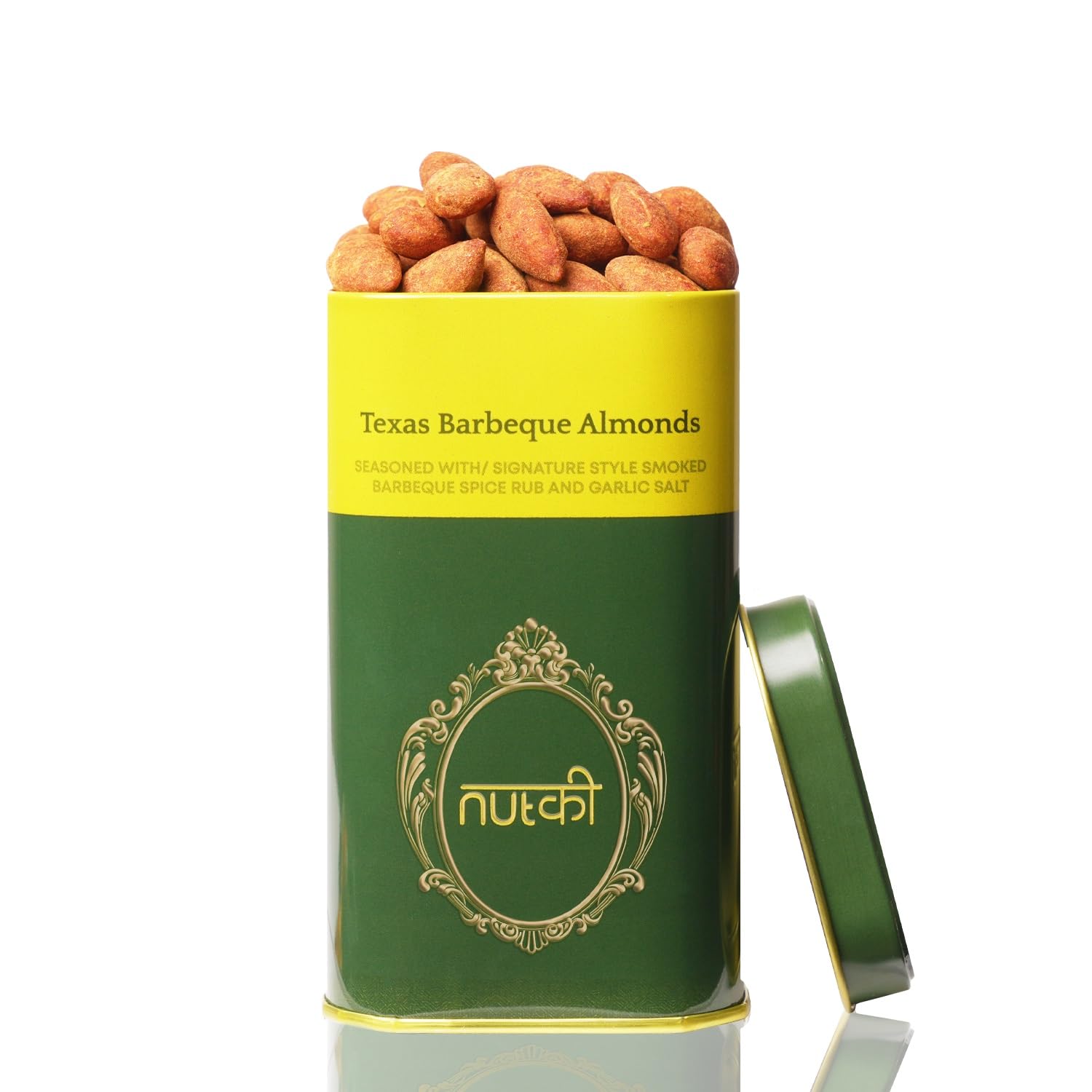 Nutki Texas Barbeque Almonds | Roasted Almond | Freshly Roasted Texas Barbeque Almonds | High in Fiber & Boost Immunity | Healthy Party Snack| Healthy Snack for Kids and Adults - 150g