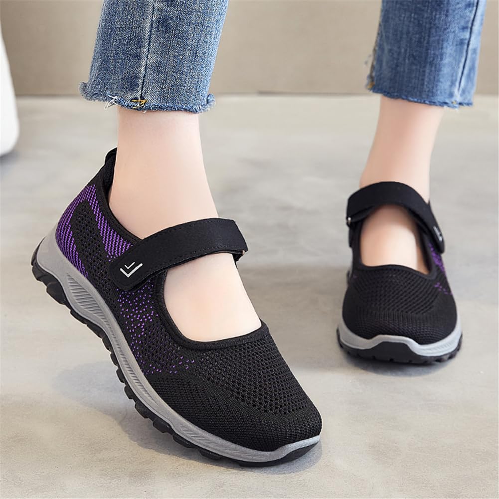 Donna Scarpe da Ginnastica Sportive Sneakers Dimensione Running Comodo Fondo Piatto Basket Sport Outdoor Fitness Mesh Scarpe da Corsa Scarpe da Barca Mesh Scarpe da Camminata 36-41EU