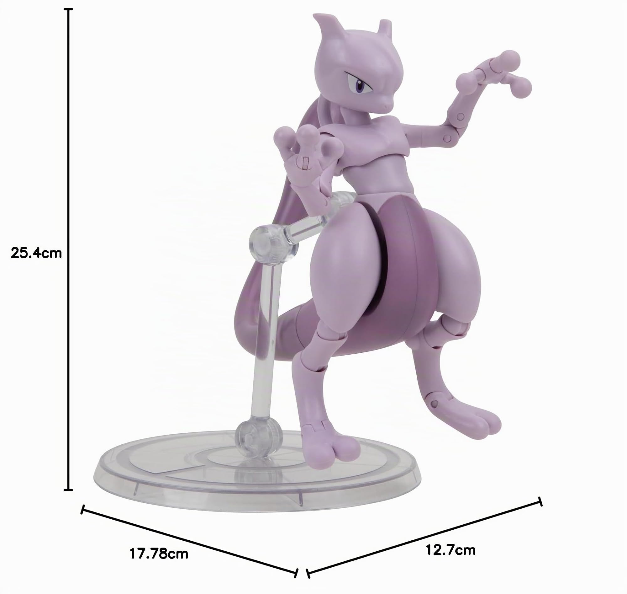 Pokémon Select Mewtwo - Figura super articolata da 15 cm con oltre 15 punti di articolazione