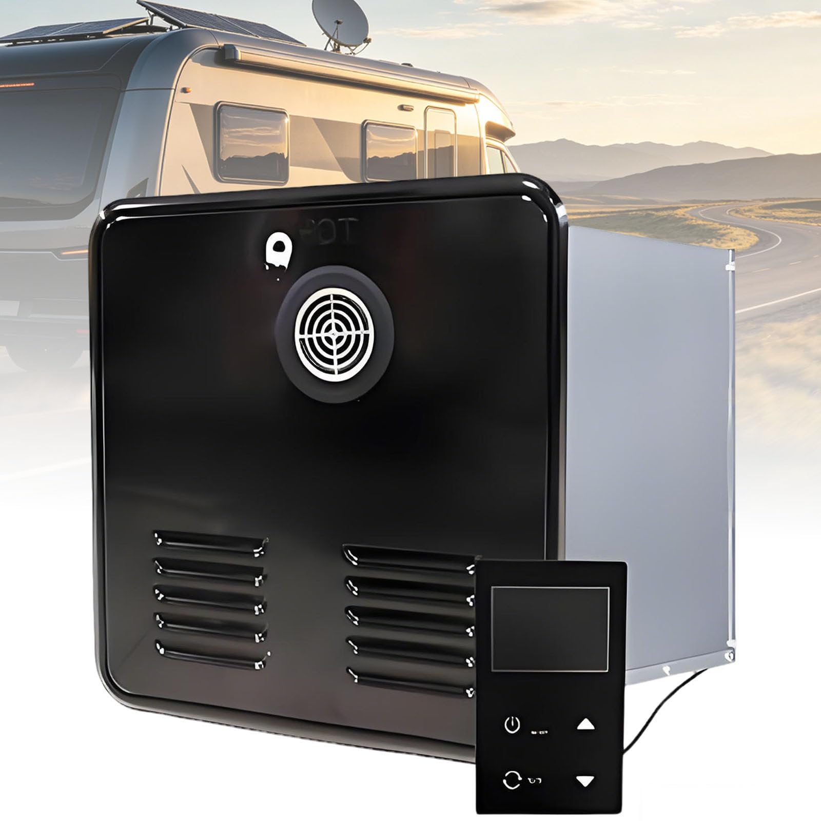 Ymnogjie On Demand Instant Gas Rv Instant Hot Water Heater,55,000 Instant Shower Water Heater Camper,Motorhome Water Heater,for Camping,Trips,Rv,Pet Washing Black
